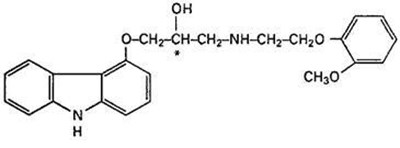 Chemical Structure-carvedilol (Chemical Structure Carvedilol)